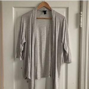 Torrid Gray Open Waterfall Cardigan, Size 2X
